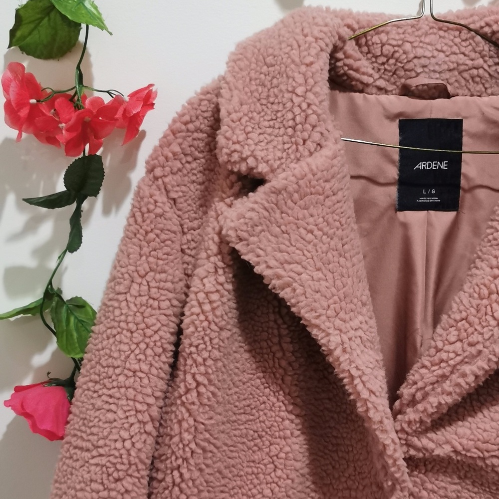 🌸 Pink Teddy Bear Jacket 🌸 - Picture 2 of 4
